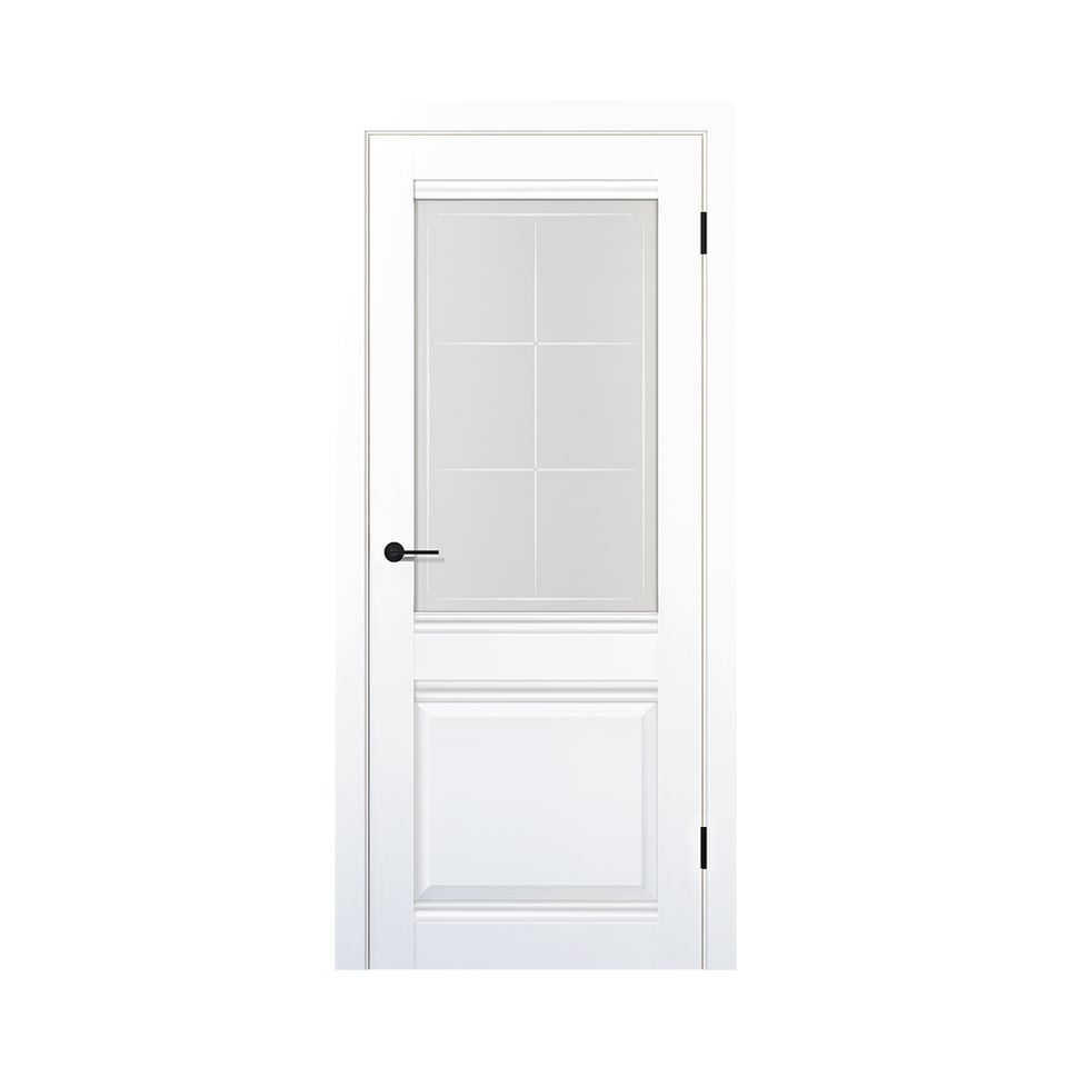 კარი მდფ PVC 215-80 (Арт. ECOSN0104 ОВ  WHITE POLIPROFILEN