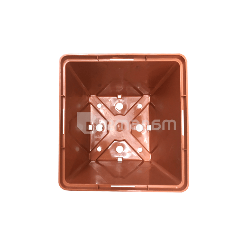 ქოთანი პლასტმასის Aleana 13x13 სმ ტერაკოტა