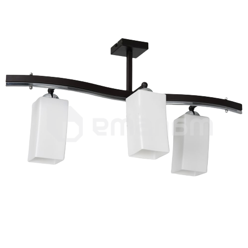 ჭაღი LUMINEX 3 E14 შავი თეთრი 154