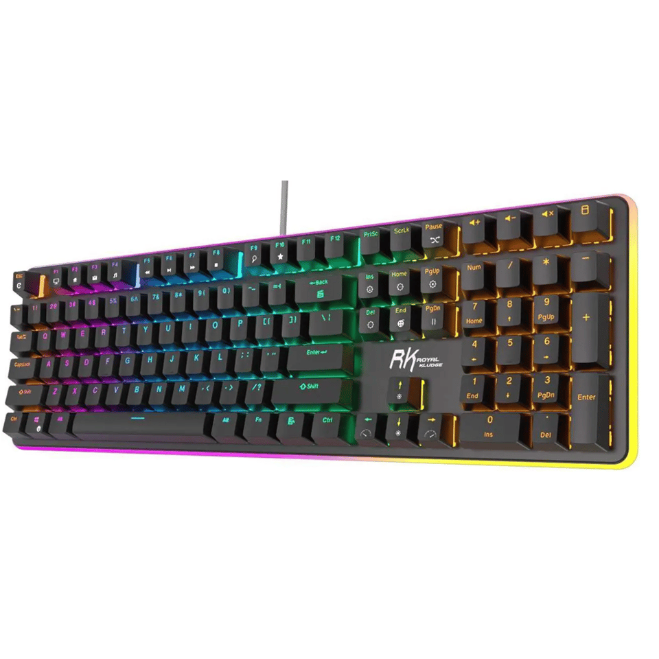 კლავიატურა Royal Kludge RK918 Mechanical Keyboard, Red switch, Wired, USB, Black