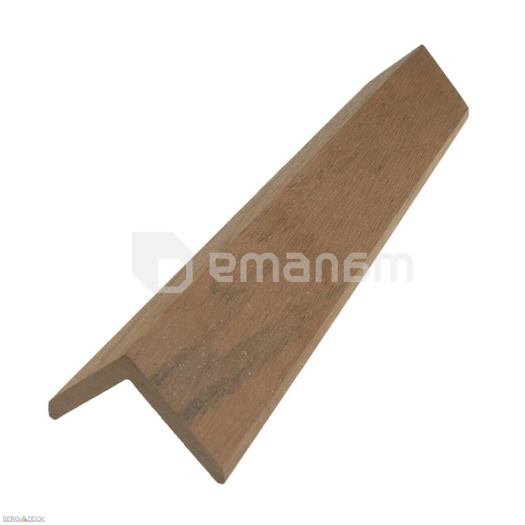 კუთხე ტერასის Bergdeck S140 Dark Teak 2200x50x50 მმ