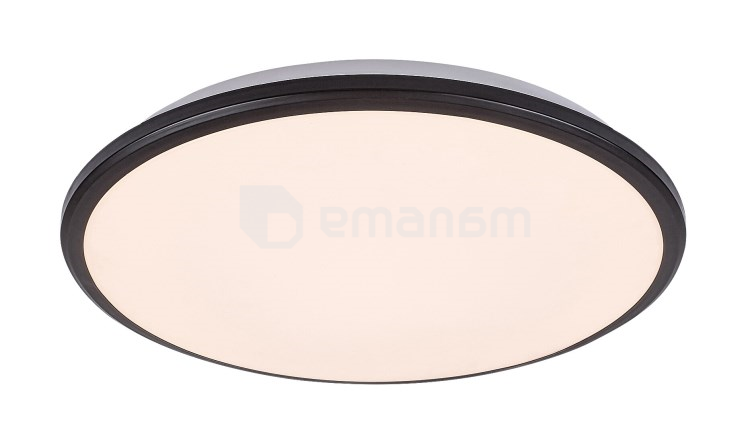 ჭერის სანათი Rabalux Engon 23W 3000K Ø380 H67 შავი თეთრი 71128