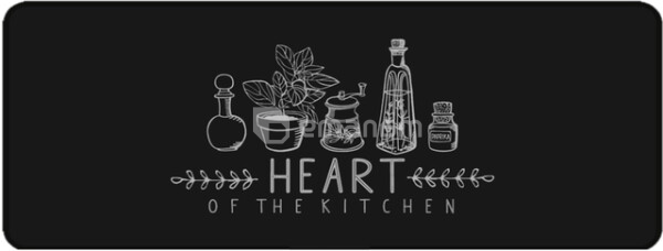 ფეხსაგები Hamat 501 DECO FLAIR Heart of the kitchen 50x120 სმ
