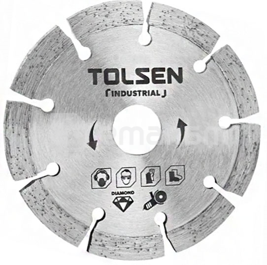 ალმასის საჭრელი დისკი Tolsen TOL593-76702 115 მმ