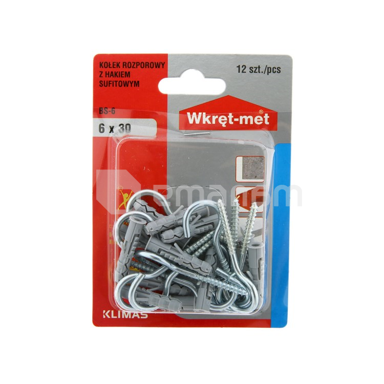 დიუბელი რკალით Wkret-met BS-06 6x30/55 მმ 12 ც