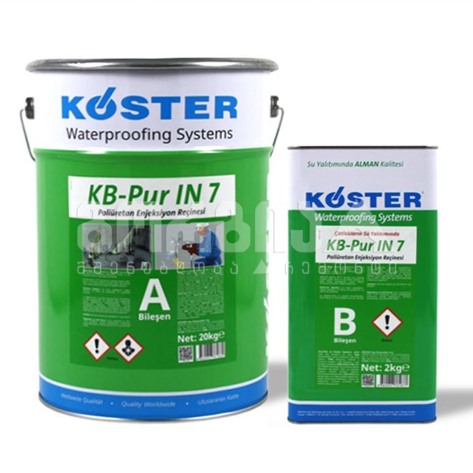 საინჟექციო ქაფი A კომპ. 20 კგ KOSTER KB-Pur IN 7