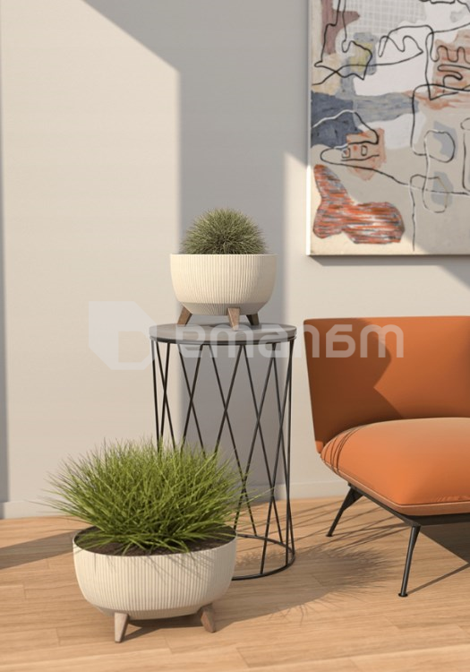 ქოთანი ყვავილის Lamela Bowl ROMA 330 jumper 12,4ლ კრემისფერი