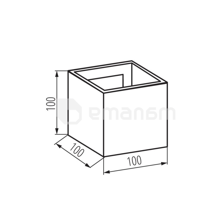 სანათი ბაღის-პარკის Kanlux REKA LED EL 7W-L-W IP54 4000K