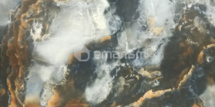 კერამოგრანიტი Italica Yemen Onyx Azul 600x1200 მმ