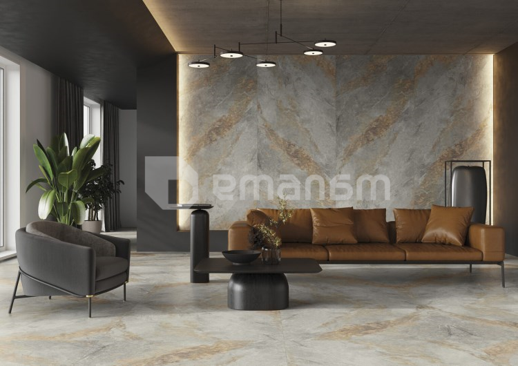 კერამოგრანიტი Cerrad GRES AURIC LIGHT GREY RECT. 1197x597x8