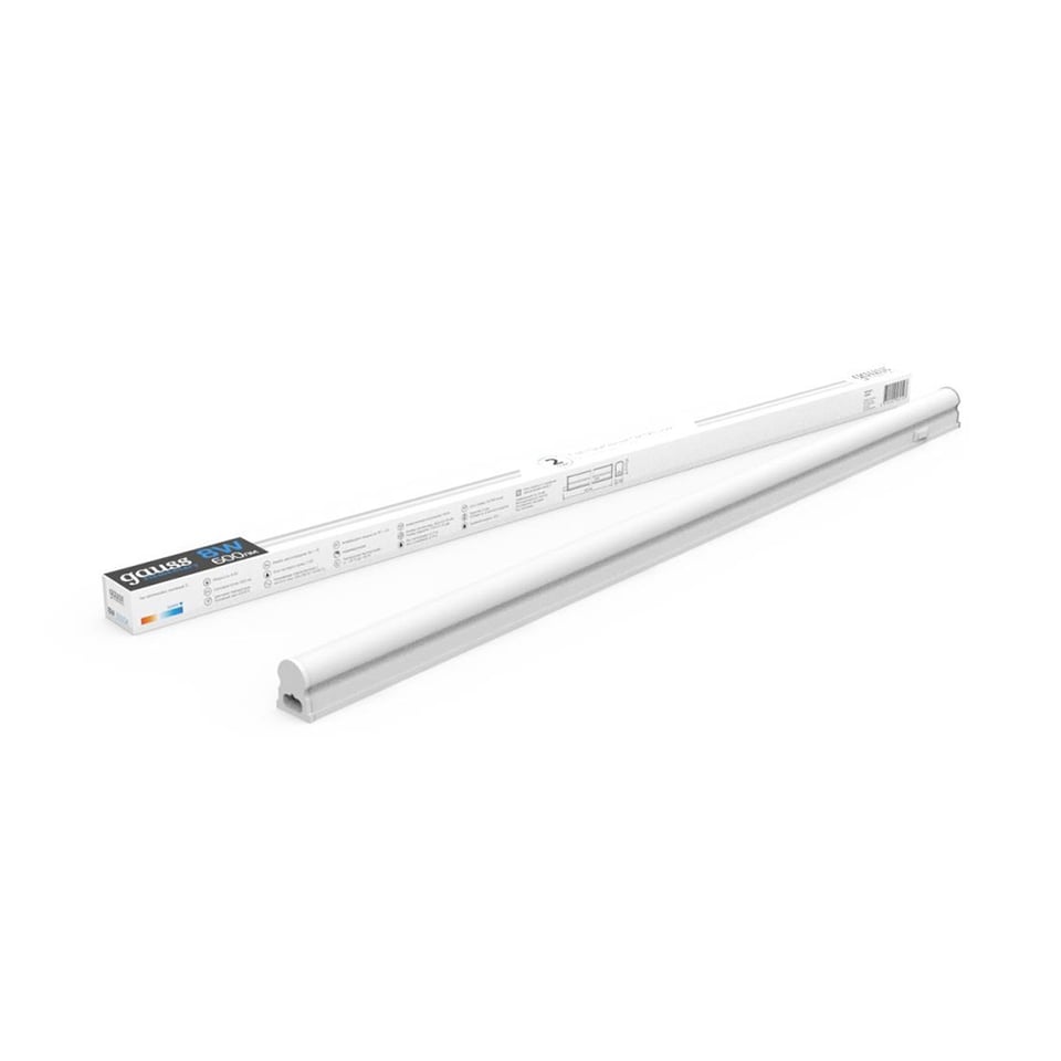 ელემენტარული ხაზოვანი 8W 600lm 6500K IP20 560х22х33 LED 1/25
