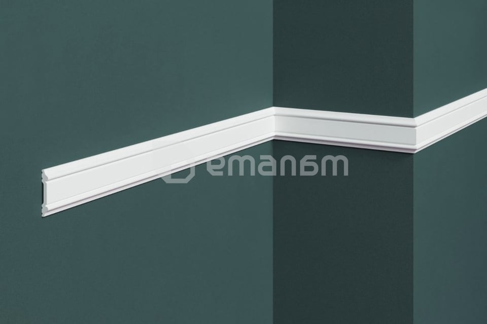 მოლდინგი ჭერის-კედლის Solid UHD 21/40 თეთრი 7x40x2000 მმ