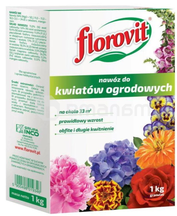 სასუქი Florovit Garden Flowers 1 kg