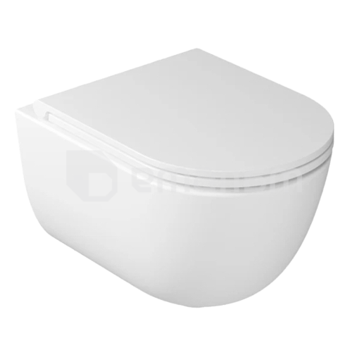 დასაკიდი უნიტაზი თავსაფრით GALASSIA Dream new white 52x36 სმ