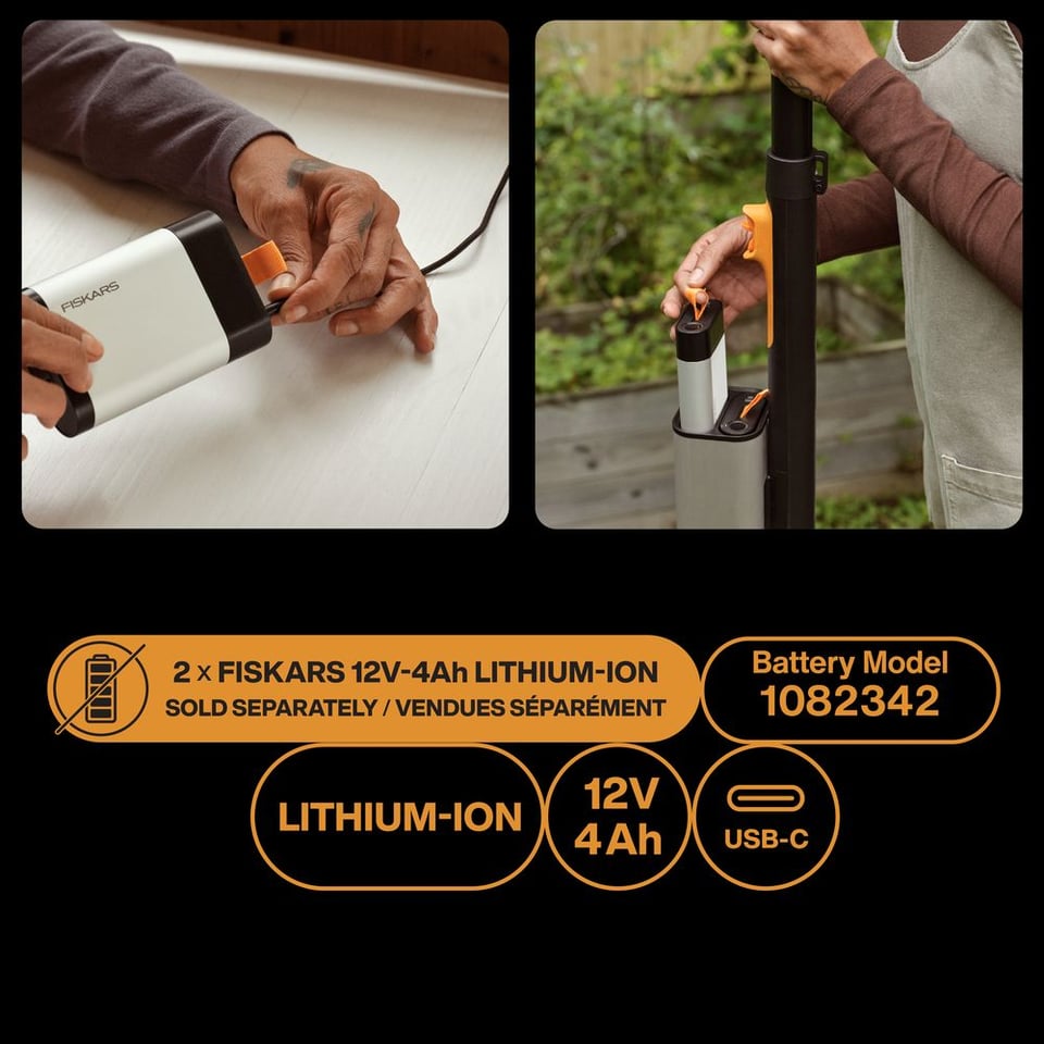 აკუმულატორული როკსაჭრელი Fiskars eTree Pruner Bypass 1082340