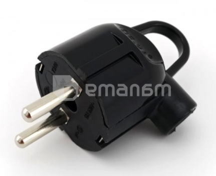 ელექტრო ჩანგალი დამიწებით DE-PA 11103 შავი