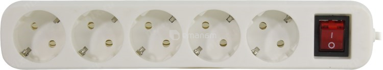 დამაგრძელებელი DEFENDER S530 5 ადგილიანი დამიწებით 3 მ თეთრი