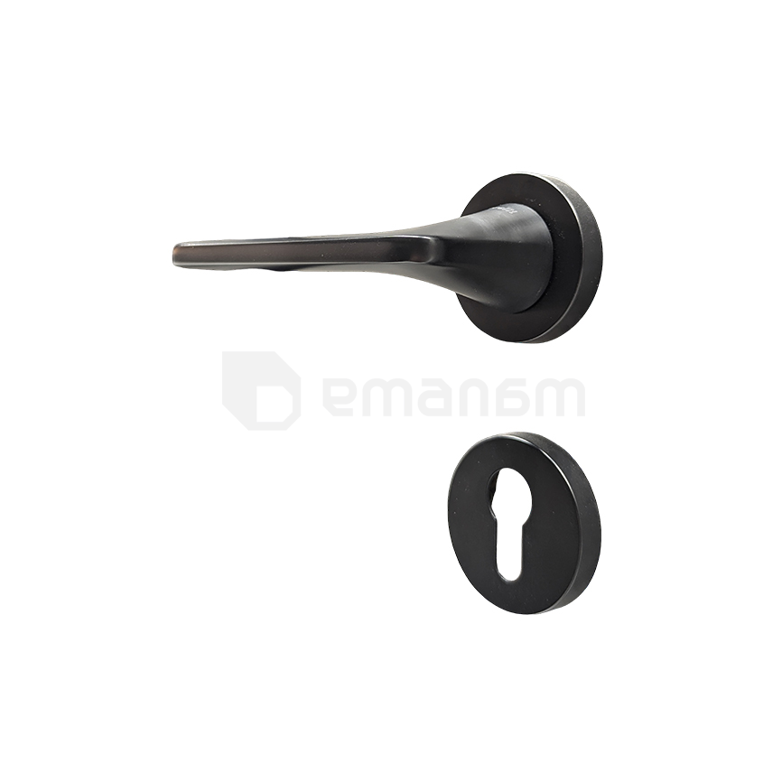 სახელური როზეტით Morelli Z5-72Z75-BL + ზესადები ცილინდრი