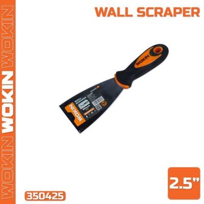 კედლის საფხეკი პლასტმასის სახელურით Wokin 350425, 60mm, Wall Scraper (Industrial), Black/Orange