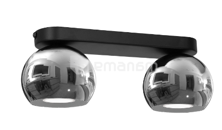 ჭაღი LUMINEX Galaxy 2 GU10 2x MAX 8W შავი 3247