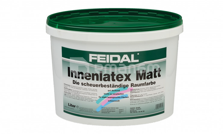 საღებავი შიდა სამუშაოებისთვის Feidal Innenlatex Matt 10 ლ