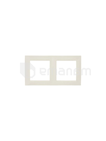 ჩარჩო Simon 15 უნივერსალური 2 განყოფილებიანი ჩალისფერი