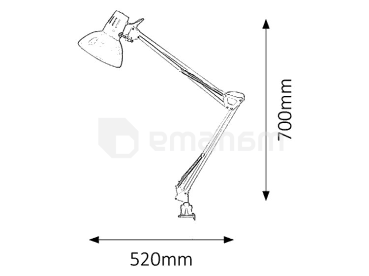 სანათი მაგიდის Rabalux Arno 4215 E27 1X MAX 60W