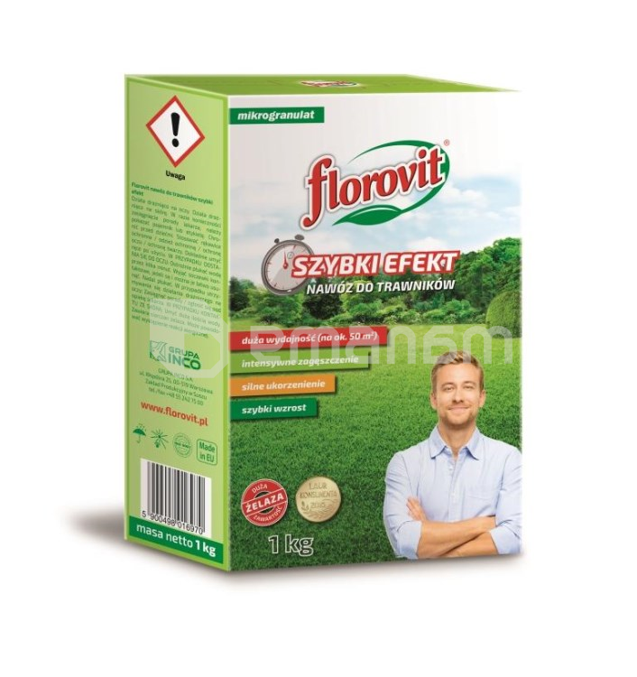 სასუქი გაზონის Florovit granular fertilizer for lawns - Rapid Effect 1 kg box