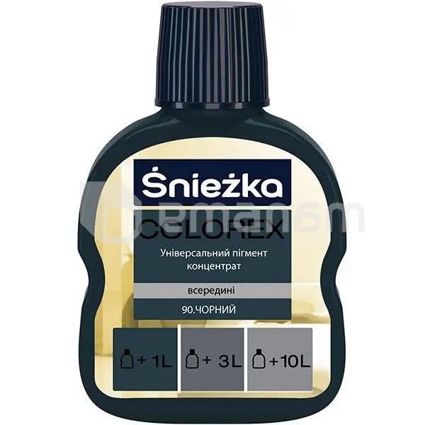 უნივერსალური პიგმენტი-კონცენტრატი Sniezka Colorex 100 მლ შავი N90