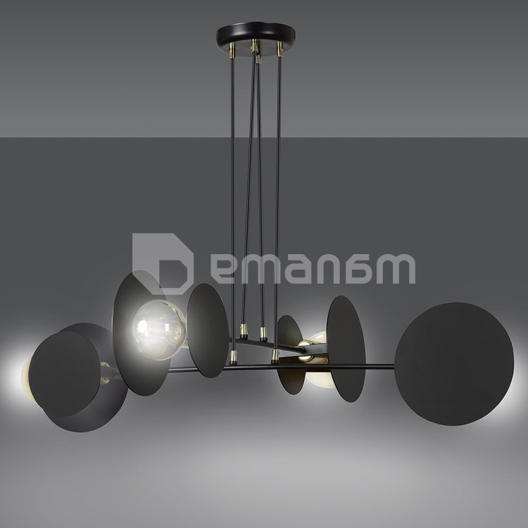 ჭაღი EMIBIG IDEA 4 E27 4x MAX 60W შავი