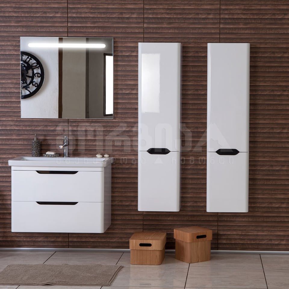 აბაზანის ავეჯის ქვედა ნაწილი Belen 80სმ  White