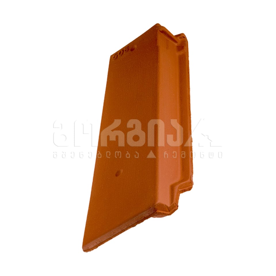 კრამიტის მარცხენა გვერდითი დაბოლოება წითელი  (isiklar)