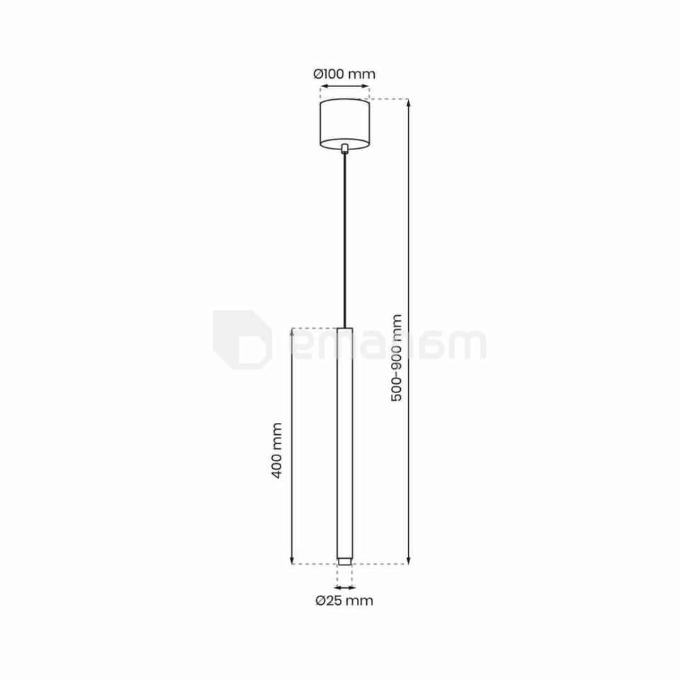 საკიდი Milagro MLP8839 MONZA LED 1 G9 თითბერი