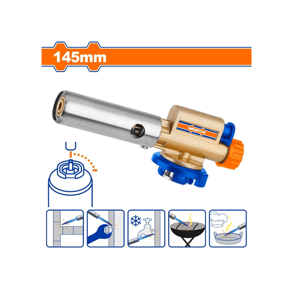 გაზის პორტატული საცეცხლე თავი მეტალით (WFG3603) WADFOW