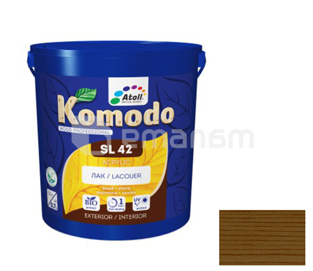ლაქი Komodo SL-42 Acrylic პრიალა კაკალი 2.3 ლ.