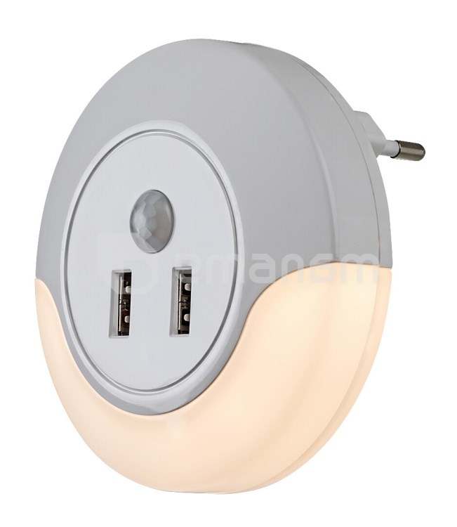 ღამის სანათი დამტენი სენსორით Rabalux Dembo 13.9W 3000K USB თეთრი 76012