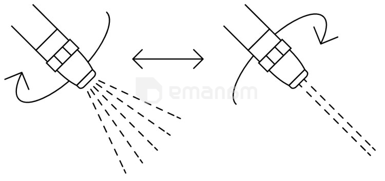 პისტოლეტი სარწყავი პლასტმასის 2 რეჟიმი Truper PR-401