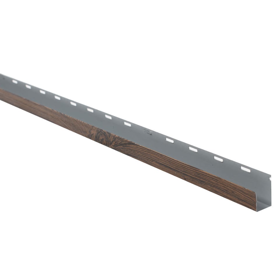 საიდინგის საწყისი პროფილი 0.50X78 ხაოიანი WOOD DARK NOVA