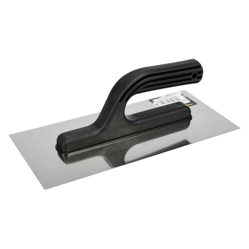 საპრიალებელი 270x125მმ უჟანგავი, სწორი პირით პლასტმასის სახელურით