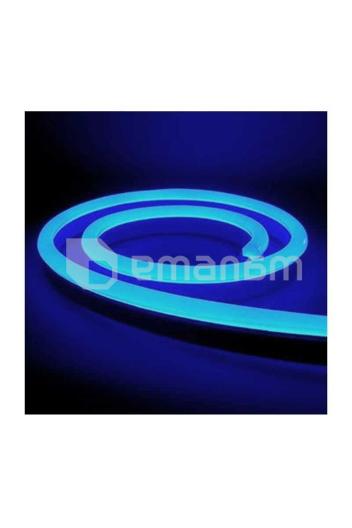 ლედ განათება ACK ნეონის დრეკადი ლურჯი 120LED 1M 7.5W 220V IP65 9X16MM 50 მ