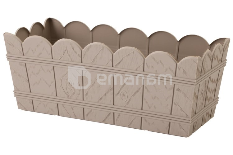 პლასტმასის ქოთანი FORM PLASTIC Elba box 2736-051 Ø40 მუქი ნაცრისფერი