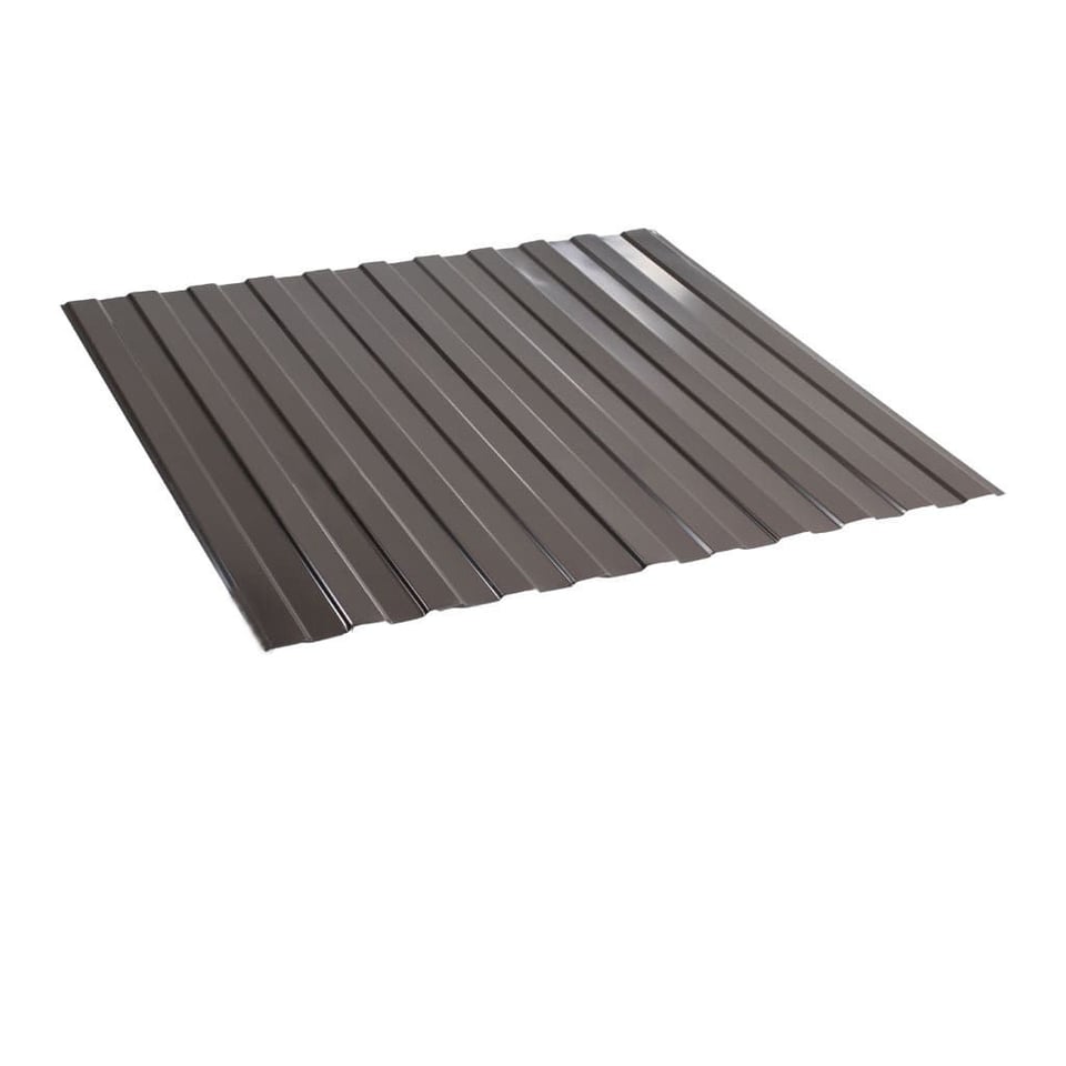 პროფილირებული ფერადი თუნუქის სახურავი 0.45X1190 პრიალა RAL 8019 (სამხრეთ კორეა)  NOVA