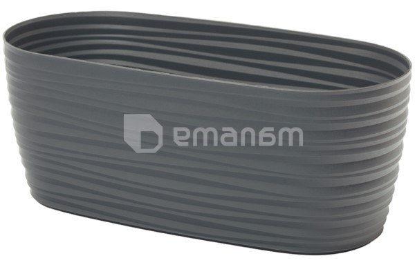 პლასტმასის ქოთანი დასადგამით FORM PLASTIC Sahara petit box 3130-014 Ø31 ანტრაციტი