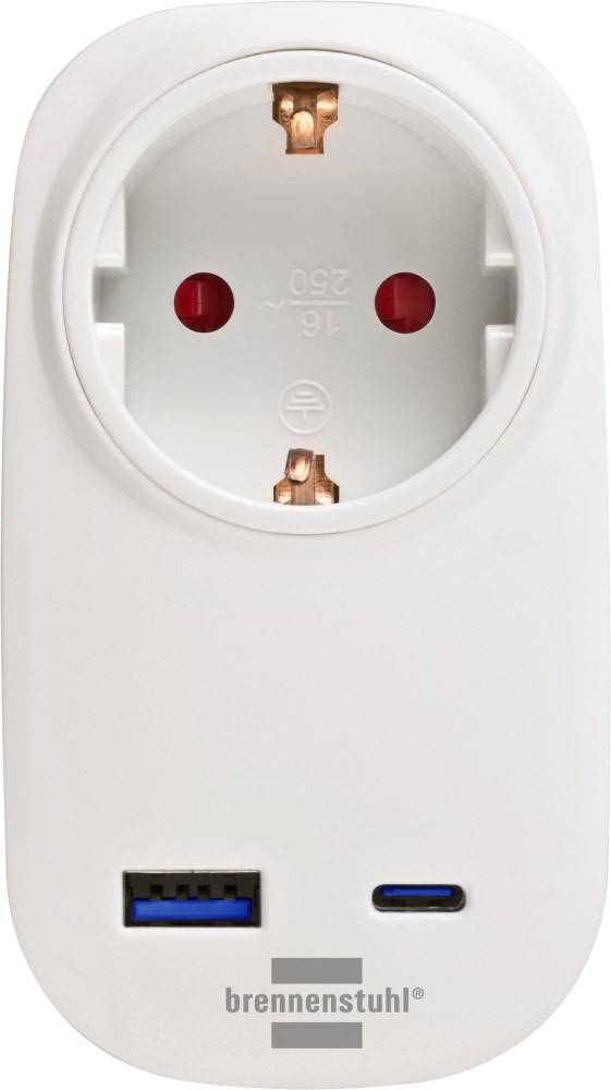 ადაპტერი USB-А C პორტის Brennenstuhl 18W თეთრი