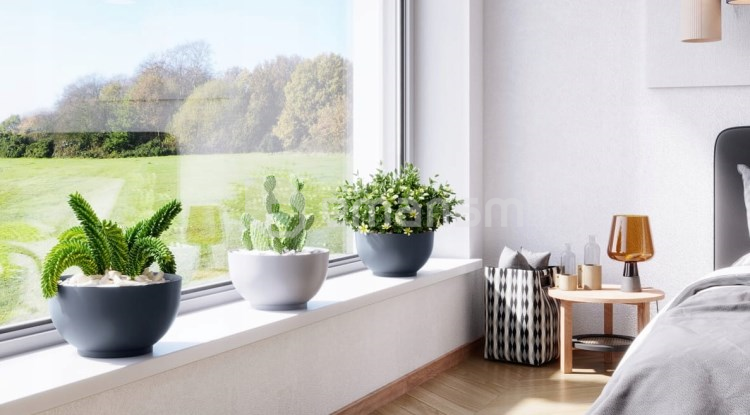 საყვავილე ქოთანი სადგამით FORM PLASTIC Bowl Satina Eco 40 თეთრი