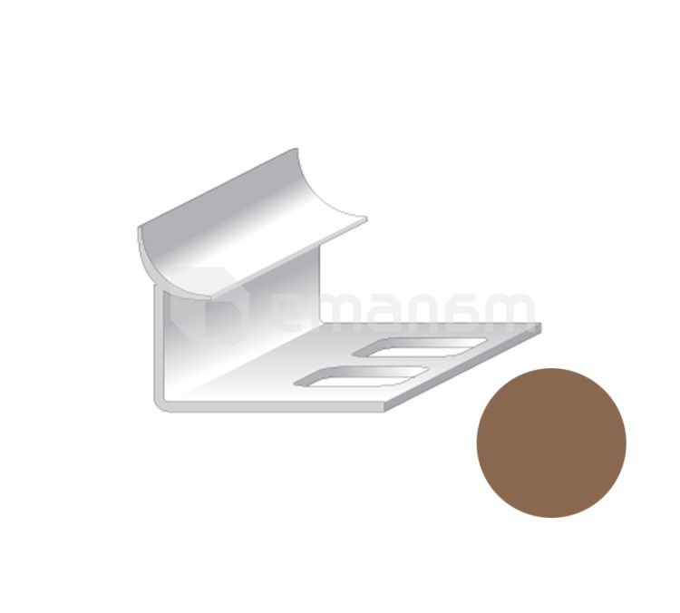 შიდა კუთხე ფილის Salag PVC 9/2500 მმ ყავისფერი