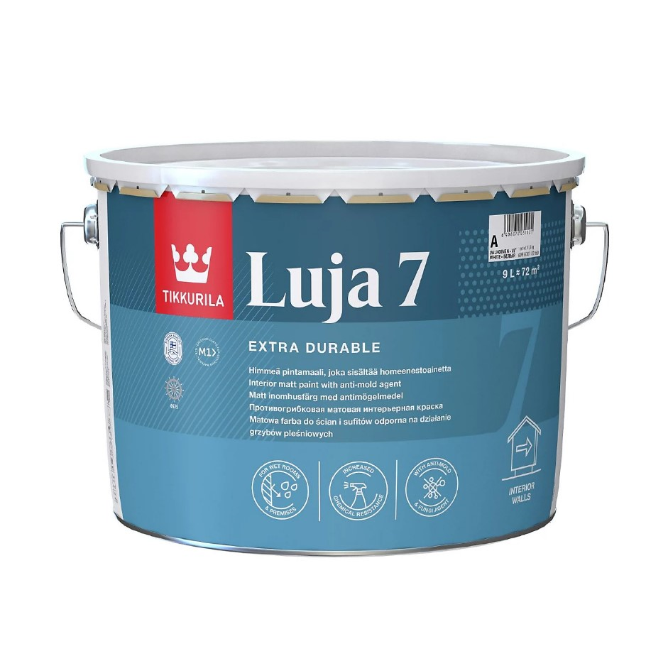 ინტერიერის საღებავი Tikkurila Luja 7 New A 9 ლ