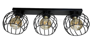 ჭაღი Luminex 3 500 Laps ლით შავი 081