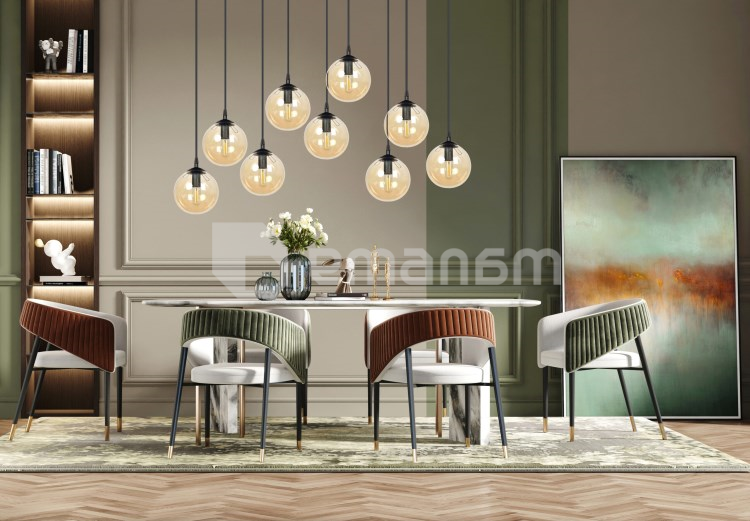 საკიდი EMIBIG Cosmo 9 E14 9x MAX 40W შავი MIODOWY