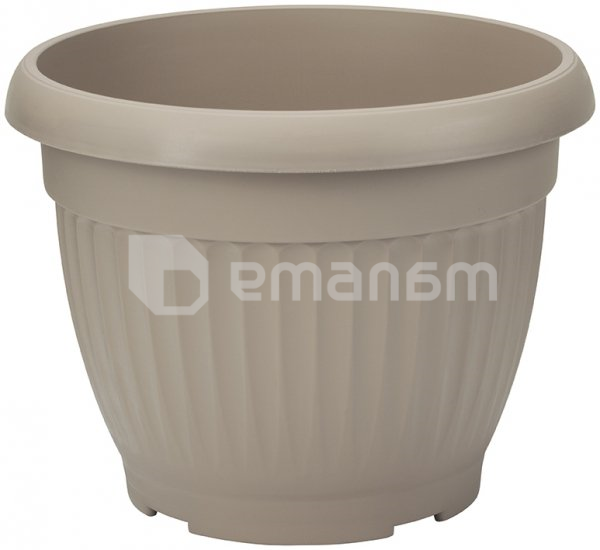 პლასტმასის ქოთანი FORM PLASTIC Dona 0170-051 Ø40 მუქი ნაცრისფერი